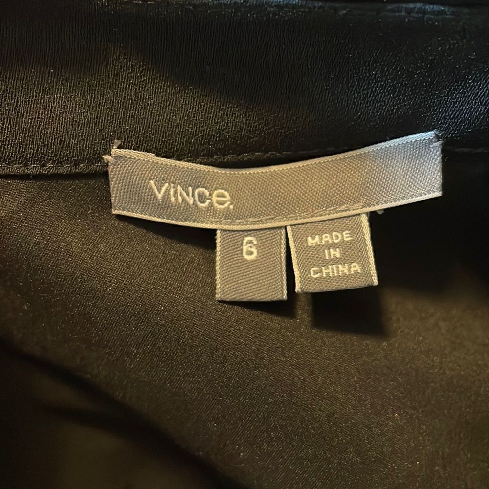 Vince Long Sleeve Button Down Jumpsuit Black - Picture 4 of 7